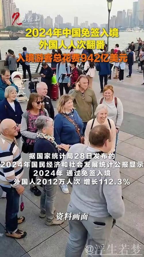 2024年我国免签入境外国人人次翻番